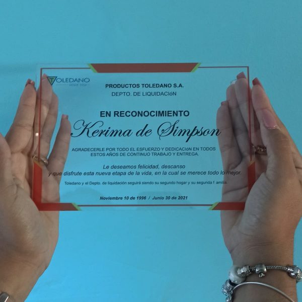 placas de reconocimiento